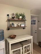 Pipe Shelves Industrial Pipe Shelving Shelves Real Wood Industrial Floating Pipe Shelves with Wood Planks 36 inch Wall Shelve