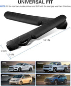 Leather Car Seat Gap Filler Universal for Car Truck SUV to Block The Gap Between Seat and Console Stop Things from Dropping 2 Sets Black