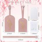 Amylove Bulk Luggage Tags Wedding Favors Adventure Begins Luggage Tags for Guests Travel Tag for Suitcase Bridal Gift 24 Pack
