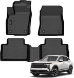 Auxko All Weather Floor Mats Fit for 2026 2025 Nissan Kicks TPE Liners Accessories All Season Guard Odorless Anti-Slip Floor Mats for Nissan Kicks 2026 2025 Black