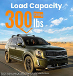 Roof Rack Cross Bars Fit for Kia Telluride 2019-2026 EX S SX SX-Prestige (Not for LX, X-Line, X-Pro), Aluminum Heavy Duty 300lbs Lockable Roof Rails Crossbars for Rooftop Cargo Luggage