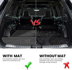 LASFIT Cargo Trunk Mat & Backrest Mats for Hyundai Palisade 2026 All Weather TPE Custom Fit Car Trunk Mats Cargo Liner & Seatback Mats Accessoires, Black