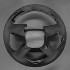 MEWANT DIY Black Solid Embossed Faux Leather Steering Wheel Cover for Chevy Silverado 1500 Astro Blazer C/K Kodiak S10