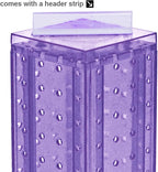 Azar Displays 700220-PUR Purple Pegboard Interlocking Counter Unit 4" x 13"On 9" Diameter Base
