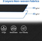 Fab totes Storage Bags,Clothes Blanket Storage Bins Foldable Closet Organizers with Reinforced Handle for Home Dorm Storage a