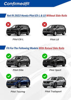 Enhanced 220 LBS Roof Racks for 2023 2024 2025 2026 Honda Pilot, All Aluminum Alloy Cross Bars, Upgraded from The OE-Style Cross Rails