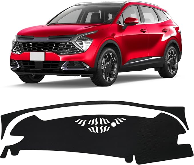 FIILINES Dash Cover for Kia Sportage 2023 2024 2025 (NQ5), Dashboard Cover Mat for Sportage Accessories Mesh Dash Mat Non-Sli