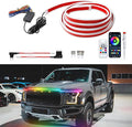 DREAMIZER 94" RGB Car Led Hood Light Strip Multicolor Exterior Dynamic Car Led Strip Lights Waterproof Flexible Light Strip with Fuse Protection Daytime Running Hood Lights for Truck,Cars,SUV,Pickups
