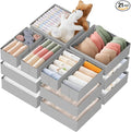 Criusia Drawer Organizer Clothes, 21 Pack Dresser Organizer for Baby Clothes, Underwear, Sock- Foldable Closet Organization a