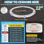 Lazy Susan Hardware,12 inch Heavy Duty Lazy Susan Bearing Kit,Rotating Serving Turntable for Aluminium Alloy Turntable Bearin
