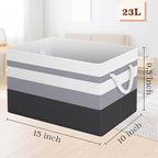 StorageTastic Storage Bin,Collapsible Storage Basket For Organizing,Large Storage Boxes With Rope Handles,Storage Containers,