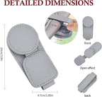 KIWEN Sunglasses Holder for Car Visor, Magnetic Leather Sunglass Eyeglass Hanger Clip for Car Sun Visor Accessories (1, Gray)