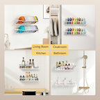 Nicetree Hat Racks for Baseball Caps Wall - Metal Hat Organizer for 48 Baseball Caps Holder, 2 Pack Hat Storage Organizer for