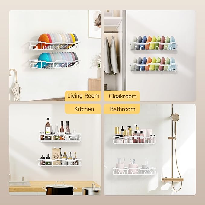 Nicetree Hat Racks for Baseball Caps Wall - Metal Hat Organizer for 48 Baseball Caps Holder, 2 Pack Hat Storage Organizer for