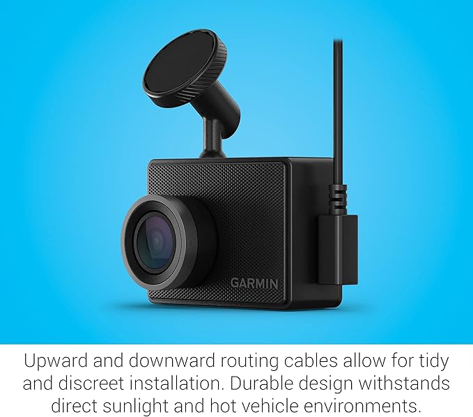Garmin G010-N2505-00 Dash Cam 47 1080p 140-degree Field of View GPS Dash Cam Black - Certified (Renewed)