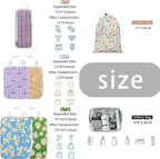 8 Pcs Compression Packing Cubes for Travel, Lightweight Waterproof Luggage Organizer Bags Set, Washable Packaging Cubes for W