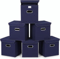 Closet Organizers Fabric Storage Bins With Lids Collapsible Cube Storage Organizer Basket With Handles,Storage Boxes for Clot