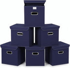 Closet Organizers Fabric Storage Bins With Lids Collapsible Cube Storage Organizer Basket With Handles,Storage Boxes for Clot