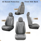 Coverado Car Seat Covers, Car Seat Covers Front Seats, 2-Pack Front Seat Cover, Nappa Leather Waterproof Seat Covers, Car Sea