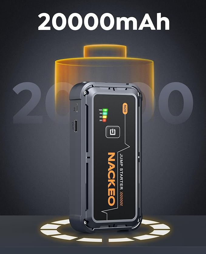 Car Jump Starter 7000A Car Battery Jump Starter Portable Pack for Up to All Gas and 10.0L Diesel Engine 12V Jump Box, Jump