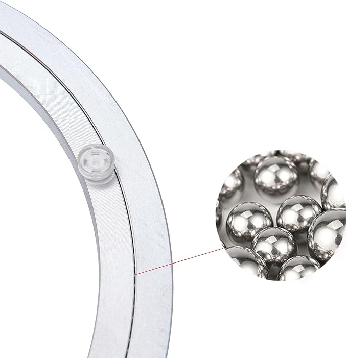 Aluminum Heavy Duty Lazy Susan Rotating Turntable Bearing Swivel Plate Hardware for Dining-Table (6 inch)