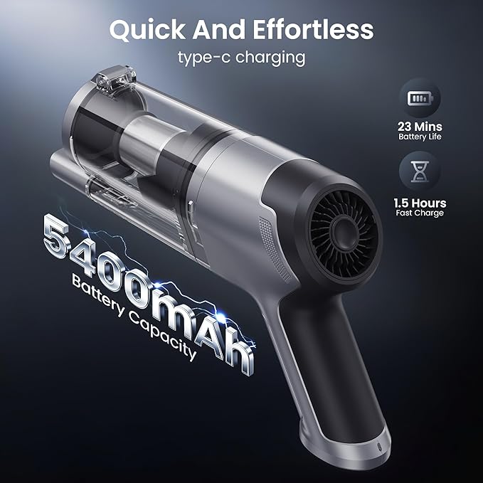 Hand Held Vacuum Car Vacuum Cleaner 18000PA High Power, 4-in-1 Air Duster & Air Blower & Pump Cordless Rechargeable Mini Smal