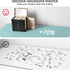 Frebeauty Large Jewelry Box,6-Tier PU Leather Jewelry Organizer,Multi-functional Storage Case with Mirror,Accessories Holder 