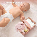 Luxurious Baby Diaper Caddy, Nursery Storage Basket for Newborn Boy and Girl, Travel Baby Basket for Diapers Baby Wipes, Orga
