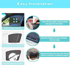 XCBYT Car Window Shades for 2019–2024 Corolla Sedan (Not for Hatchback/Touring/Cross), 4PCS Side Window Sun Shades, Breathable Mesh UV Protection for Baby, Privacy & Heat Insulation