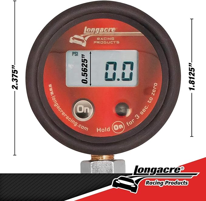 Longacre 52-53006 Econo Digital Tire Gauge w/Active Display