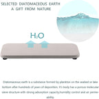 NiuYichee 2 Pcs Water Absorbing Stone Trays, Kitchen/Bathroom Sink Soap Dish, Diatomite Tray Used for Hand Soap & Cosmetic Bo