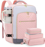 LOVEVOOK Large Travel Backpack for Women, TSA Carry on Backpack for Airplanes, 40L Personal Item Travel Bag for Women fits 17
