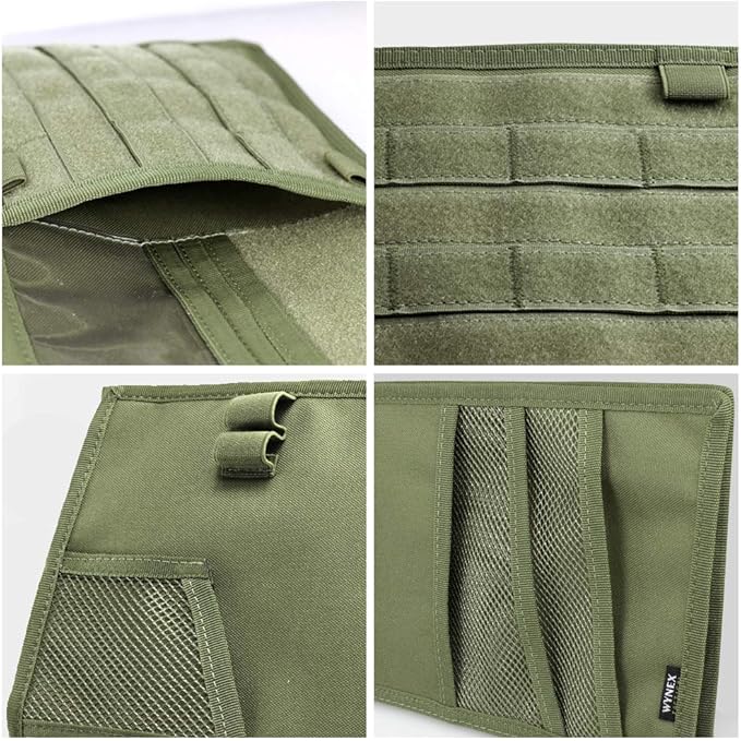 WYNEX Tactical Car Visor Organizer with Double-Sided MOLLE Panel, Universal Vehicle Sun Visor Storage for Essentials & Gear, Compatible with Cars, Pickup Trucks, Vans, SUVs