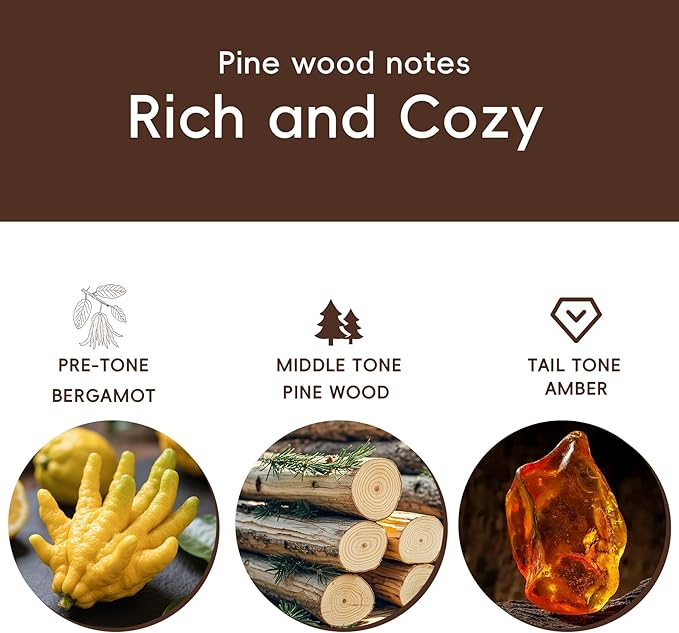 Car Air Freshener Natural Essential Oil Scent, Odor Eliminator and Purifier, Vent Clip Air Freshener for Car (Starter/Pine)