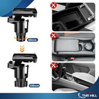 This Hill 2 Pack Cup Holder Tray for Car, 2 in 1 Detachable Car Food Table Tray with 3.93" Base & Phone Slot,Car Cup Holder E