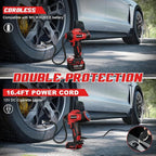 Tire Inflator Cordless for Milwaukee 18V Battery [Tool Only], 160PSI Portable Air Compressor with Pressure Gauge, Auto-Shutoff & Fast Inflation, Portable Air Pump for Car, Motorcycle, Bike, Ball