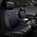 CAR PASS Luxury PU Leather Two Front Car Seat Covers, Waterproof Seat Covers Compatible with Front Seat Armrests, Airbag Comp