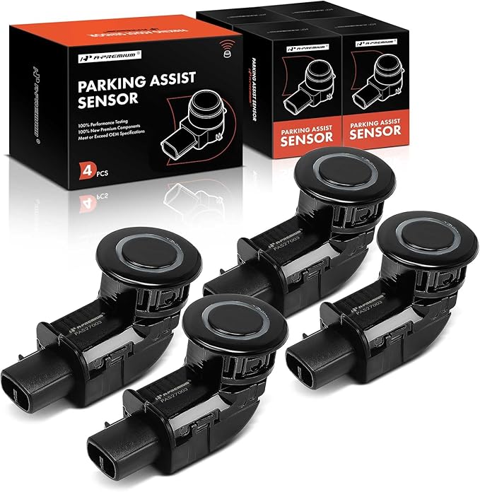 A-Premium 4-PC Reverse Backup Parking Assist Sensor Compatible with Select Toyota & Lexus Models - Sienna 2007-2010, LS430 2001-2006, Replace# 8934112041C0