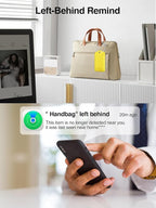 TopMade Smart Luggage Tag with Find My, Premium Leather Luggage Tags for Suitcase, Travel Bags, Backpacks, Anti-Lost Suitcase