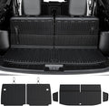 Cargo Liner Backrest Mats for 2022-2025 2026 Mitsubishi Outlander (Not Fit Sport or PHEV), All Weather TPE Cargo Trunk Mat Seat Back Protectors Accessories(Cargo Mat+3rd Row Backrest Mats)