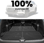 LASFIT Cargo Mat for Toyota Grand Highlander 2026 2025 2024 (Include Hybrid), All Weather TPE Custom Fit Rear Trunk Mat For Grand Highlander Accessories, 2026-2024 Grand Highlander Cargo&Backrest Mats
