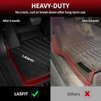 LASFIT Floor Mats Fit for BMW X3 2011-2017 & BMW X4 2015-2018 xDrive28i, xDrive28d, xDrive35i, M40i, Custom Fit TPE All Weather Waterproof Floor Liners Front & Rear Rows Car Mat, Black