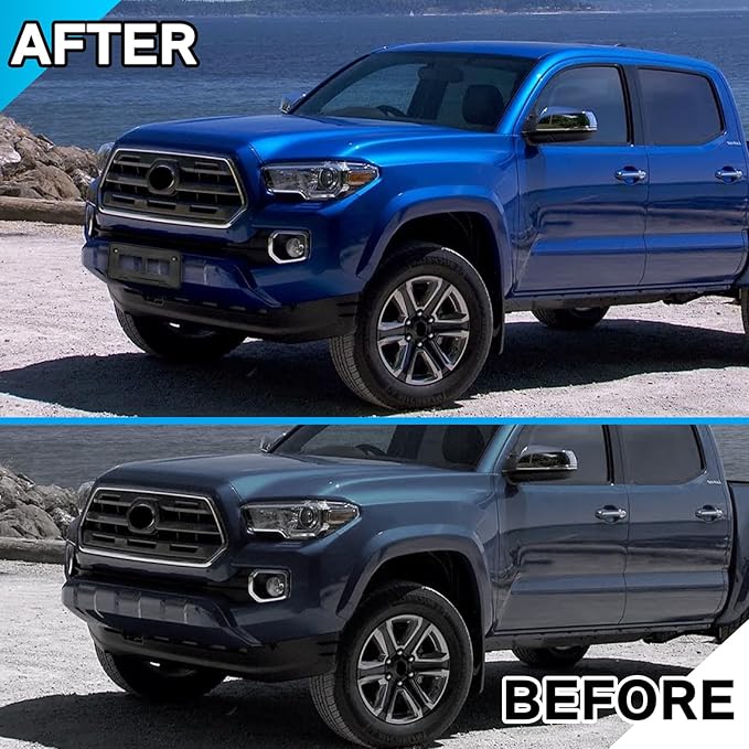 Front License Plate Frame Compatible with Toyota Tacoma 2016 2017 2018 2019 2020 2021 2022 2023, Bumper License Frame Holder 