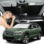 Windshield Sunshade for Subaru Crosstrek 2012-2017 Sun Shade Car Windshield Accessories Upgrade 4 Layers Blocks UV Rays Custom Fit Crosstrek 240T Car Window Shades Keep Cool Foldable