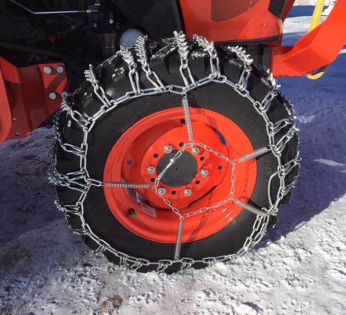 TireChain.com Spring Tire Chain Tensioners (Pair) – Heavy Duty Steel Tighteners for ATV, Lawn Tractor, Snow Blower & Garden T