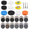 133 PCS Sanding Disc Drill Polishing Kit Sanding Attachment, 3 Inch Wet Dry Headlight Restoration Kit 60-10000 Grit Hook and 