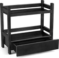 Sorbus Bamboo Bathroom Counter Organizer – 2-Tier Shelf with Hidden Drawer for Vanity, Matcha Station, Bathroom Sink Organize