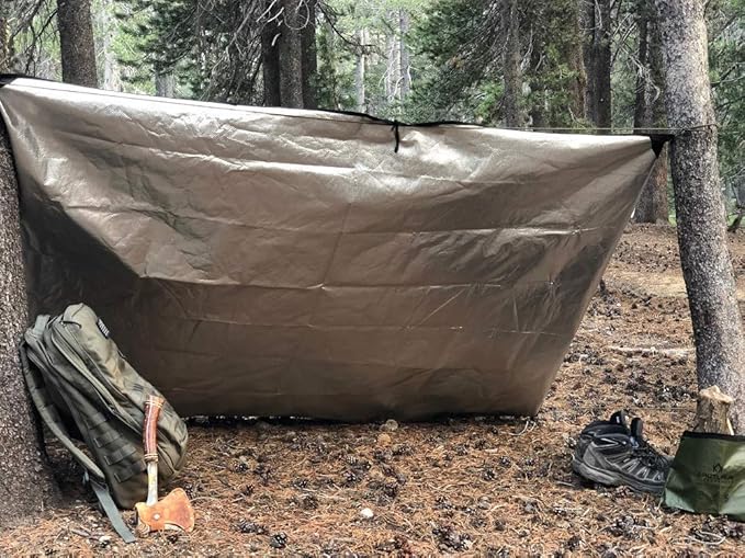 Arcturus All-Weather Outdoor Survival Blanket, Thermal Emergency Blanket, Reflective Heat Tarp with Grommets, Lightweight for
