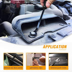 GOOACC 5 PCS Nylon Auto Trim Removal Tool Kit No-Scratch Removal Tool Kit for Car Clip Panel & Audio Dashboard Dismantle Blac