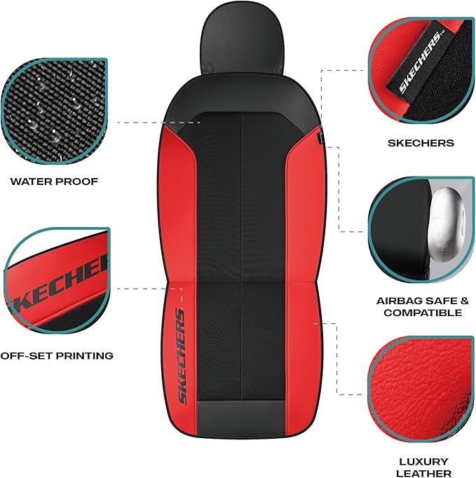 Skechers Car Seat Covers,GOGA Mat Oxford Cloth Seat Covers,Waterproof Car Seat Covers Front Seats,Automotive Universal Fit Se
